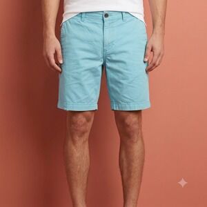 Abercrombie & Fitch Classic Prep Fit Shorts Mens‎ 30 Blue Stretch Cotton EUC